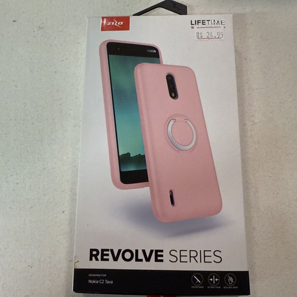 Nokia C2 Tava Case Phone ZIZO Revolve Series Rose Quartz Protective Cover New